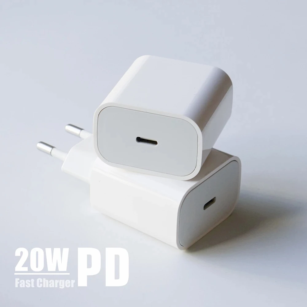 

PD 20W USB-C Power Adapter Charger US EU Plug QC4.0 18W Smart Phone Fast Charger for iPad Pro Air iPhone 12 mini 11 Pro Max Xs X