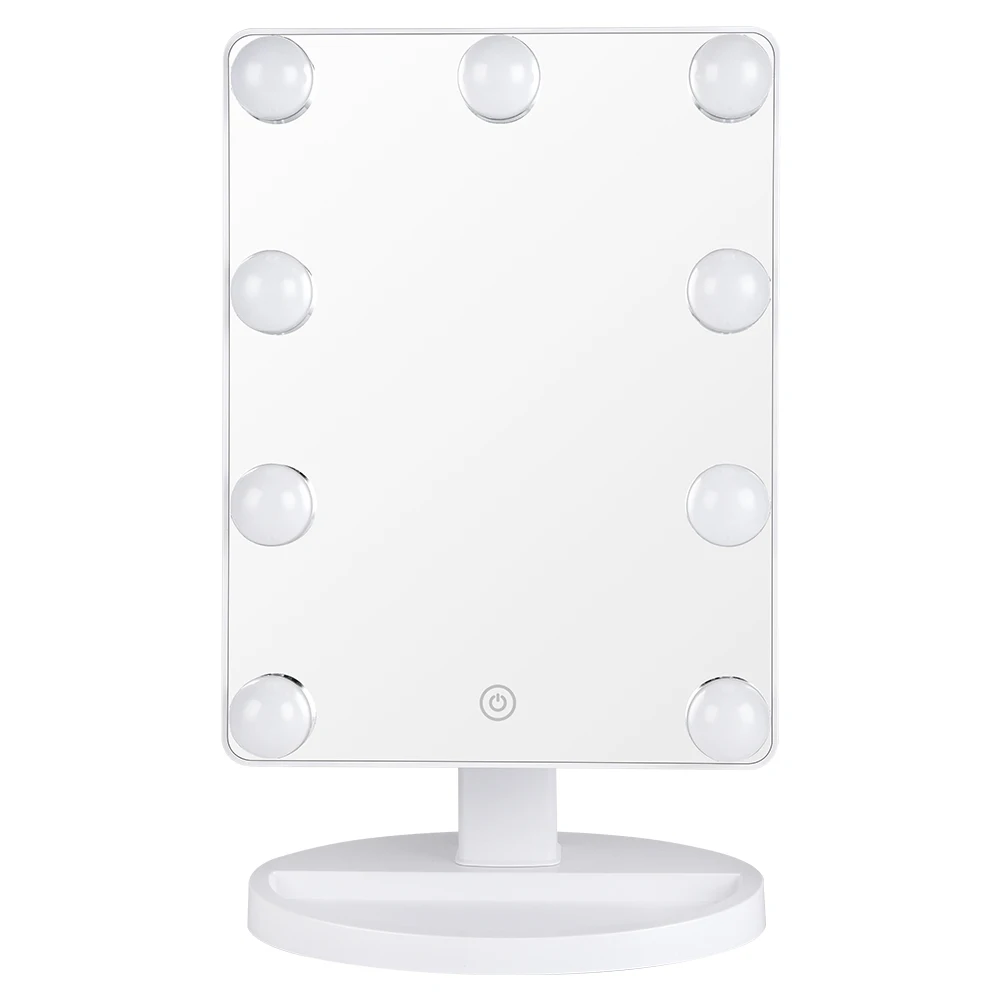 

Custom Tabletop Dressing Table Makeup Hollywood Mirror With Light lamps