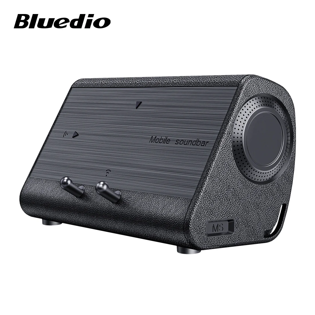 

Bluedio MS mobile phone soundbar portable wireless sound box for smartphone mini speaker for outdoor, cellphone speaker, Black