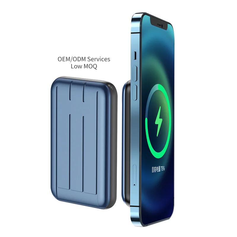 

New electronic products, small size power banks 5000mah mini magnetic magsafe powerbank power bank for iphone 12