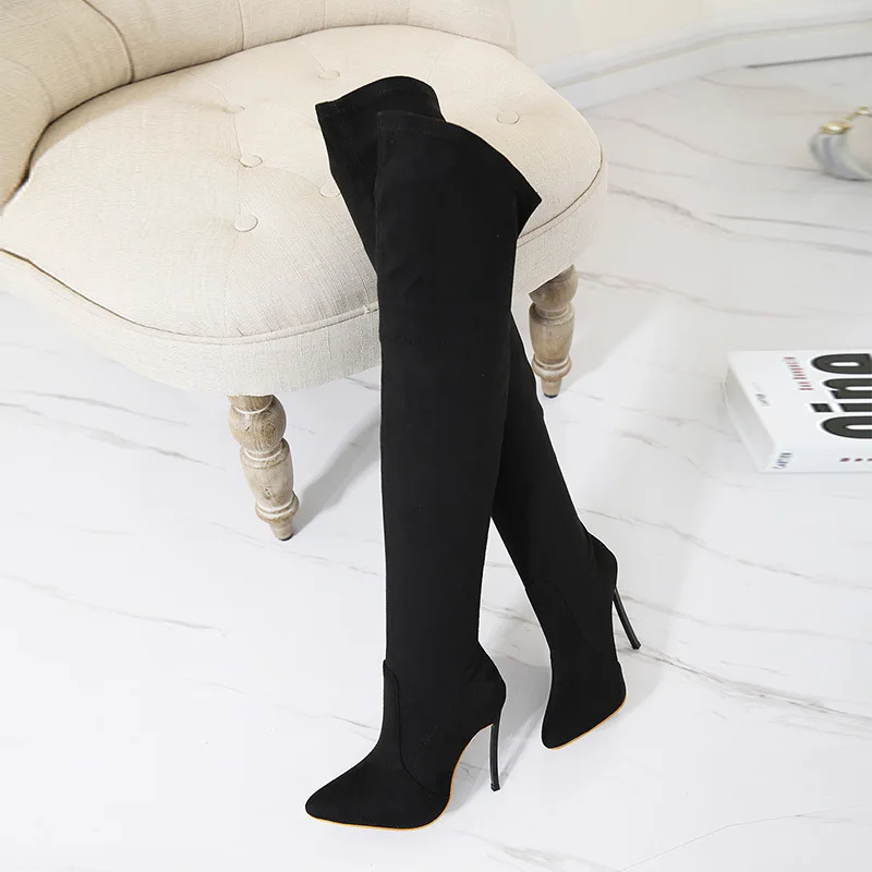 

CS040 In stock over the knee boots thigh high shoes boots for women heel thigh high boots, Customized color