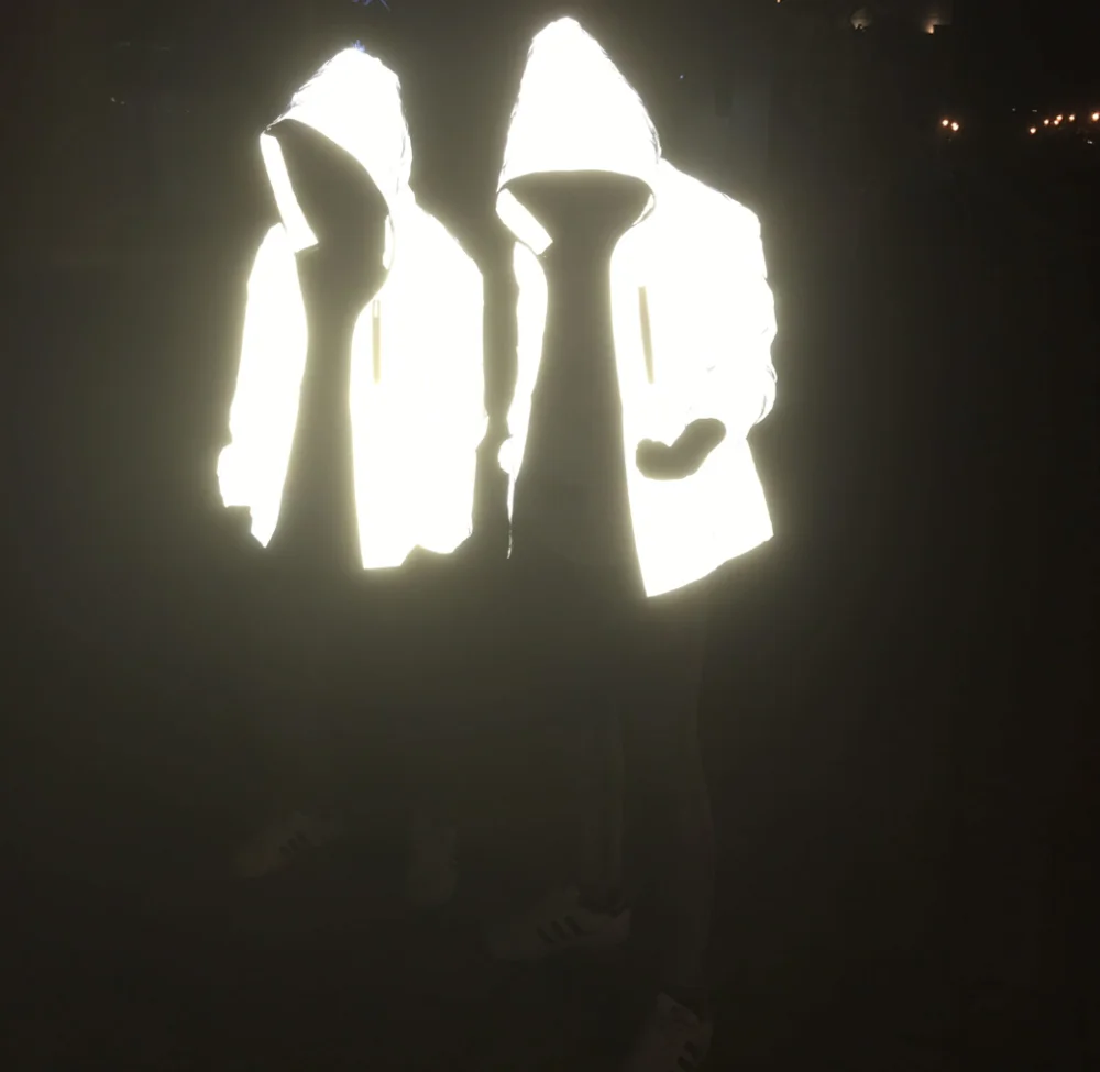 

custom logo popular high visibility blank unisex hi vis reflecting reflective jacket cool hoodies coat clothes