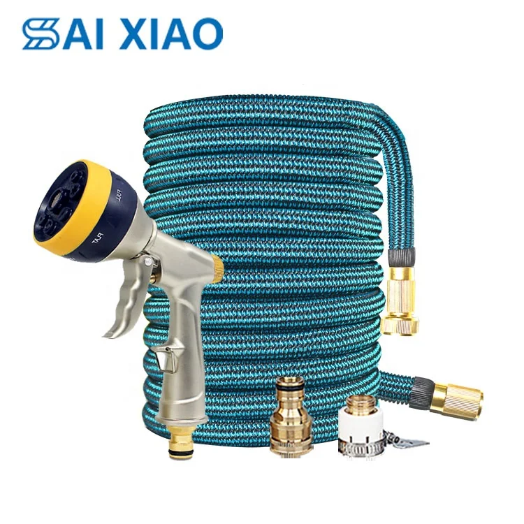 

2020 New SaiXiao Expanding Rubber Magic Flexible Water Garden Hose 100ft
