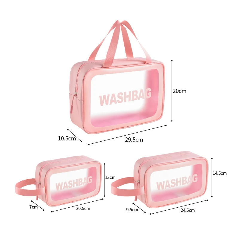 

Travel Clear Transparent Pouch Custom Makeup Outdoor Washbag TPU Cosmetic Bag