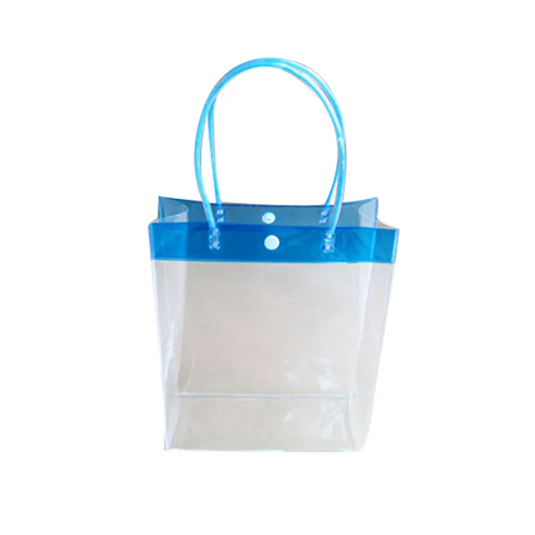 

Fashion Customized Size Transparent PVC Shopping Tote Bag