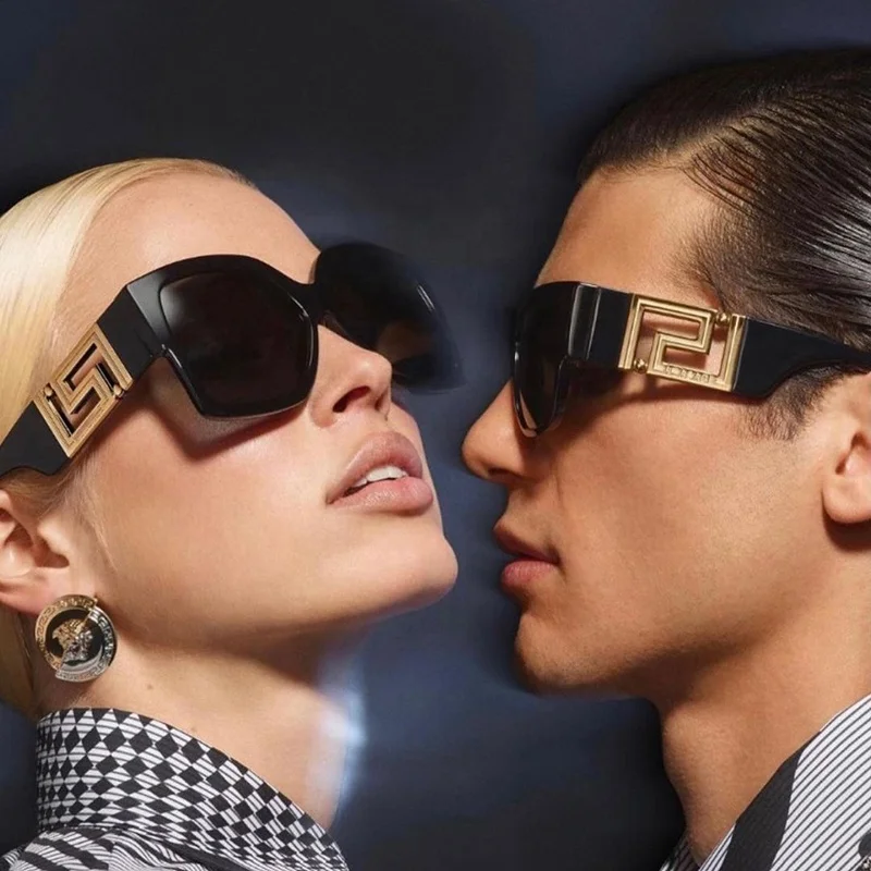 

2021 Hot Sale Luxury Brand Designer vintage square woman sunglasses Fashion Medusa sunglasses gafas de sol