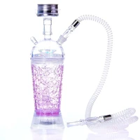 

Cheap Wholesale Portable Hookah cup for car Chicha travel Smoking shisha Custom Hookah factory New style Led light sheesha