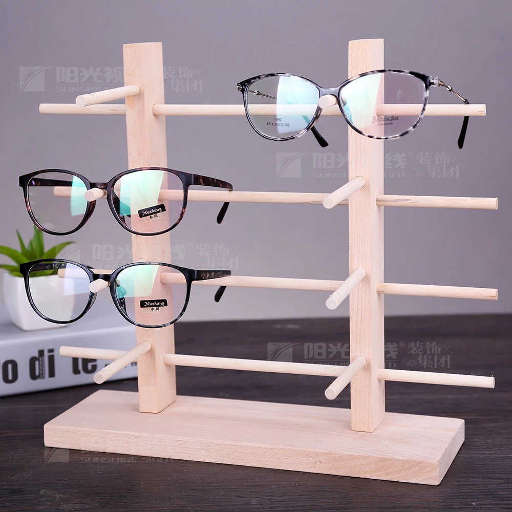 

Wholesale mdf stand optical store wooden sunglasses rack display stand eyewear rack floor standing display racks for glasses, Customized