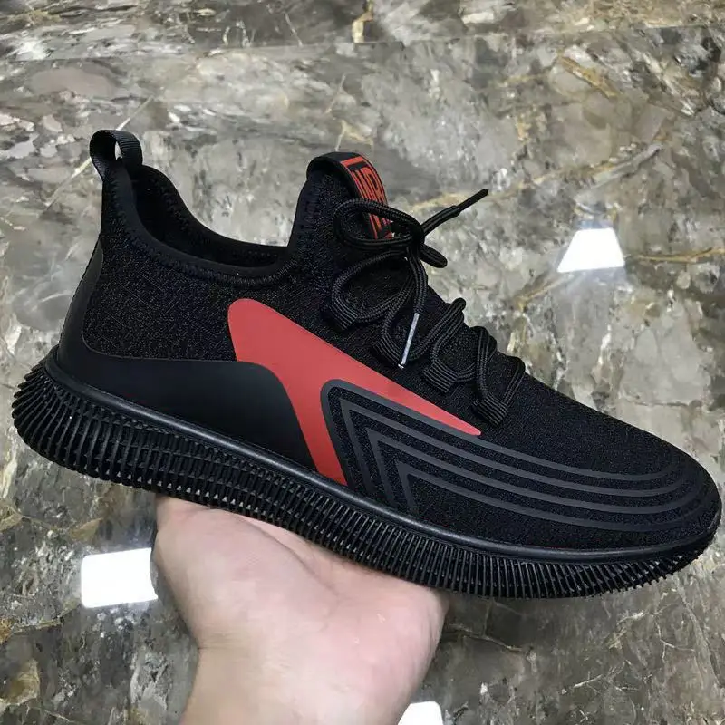 

High top light weight lace-up Unique design Fashion safety sport men shoes best-selling New style comfortable and breathable