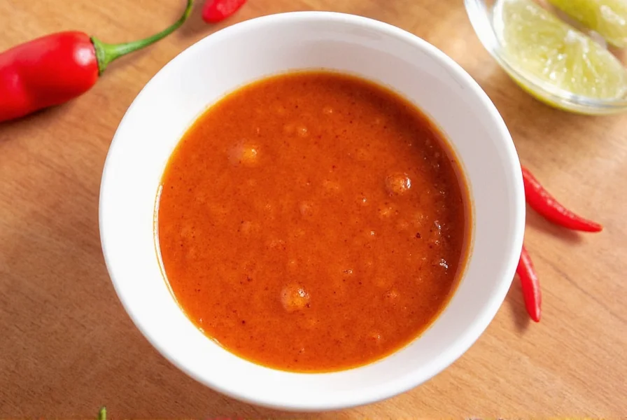 Chef using Thai chili sauce while cooking