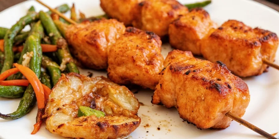 Salmon Yakitori: A Global Spice Adventure on a Stick!