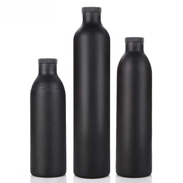 

High Pressure Smallest 0.2 1l 4500psi Aluminum Air Tank Cylinder Hunting Bottle For Pcp, Black/white