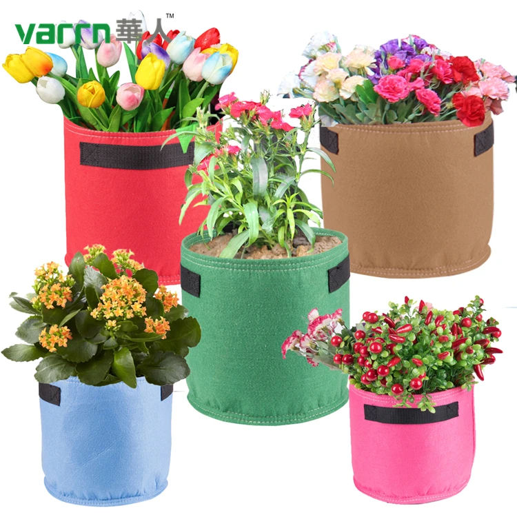 

High quality bag non woven fabric 1-400gallon flower plant grow bags for sale