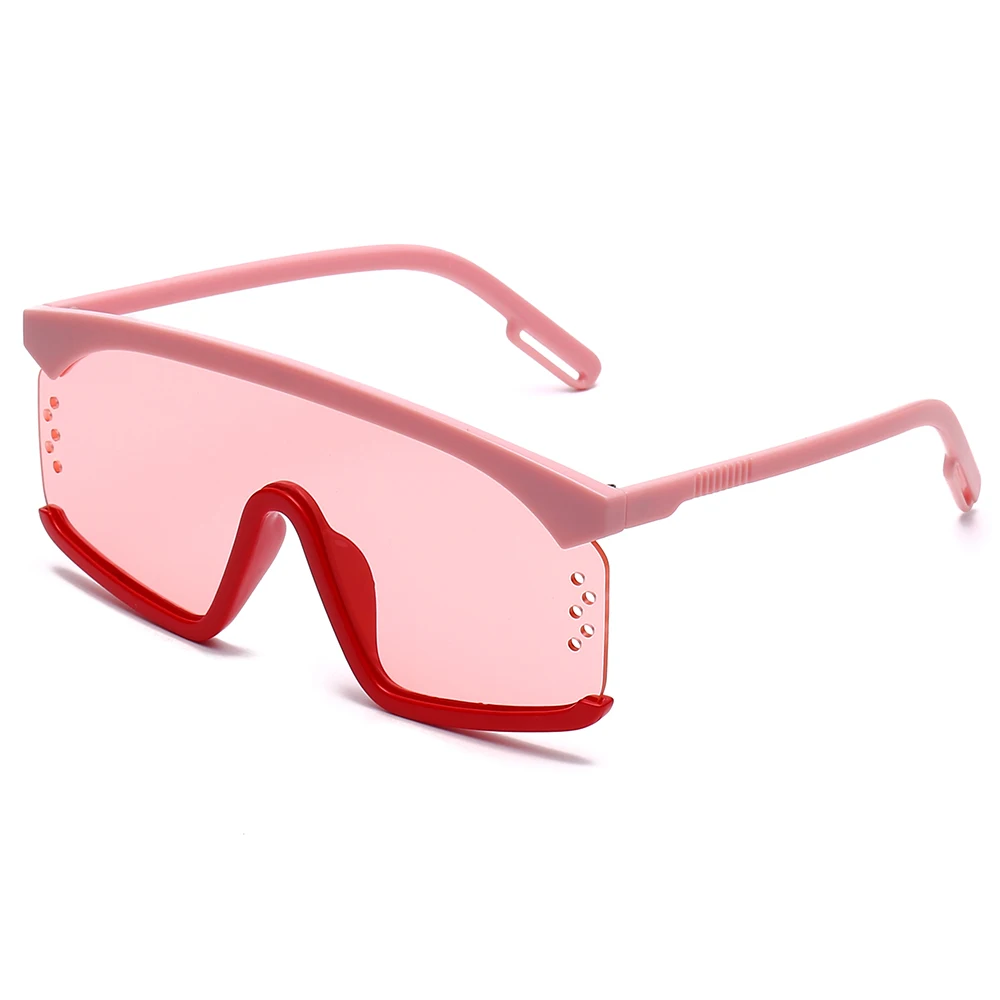 

Banei 2021 New Arrivals Custom One Piece Sunglasses Shades Men Women Sunglasses Designer Trendy Fashion Black Top, 7 colors