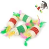 Funny Cat Scratching Interactive toy kitten Sisal candy shape cat toy playing Cat feather toy