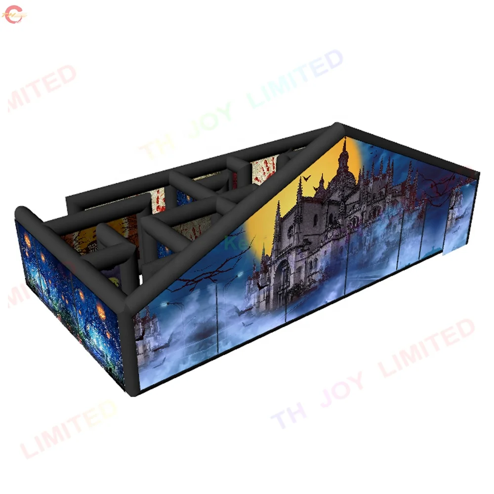 

10*5*2mH custom made Halloween inflatable haunted house maze tag for sale