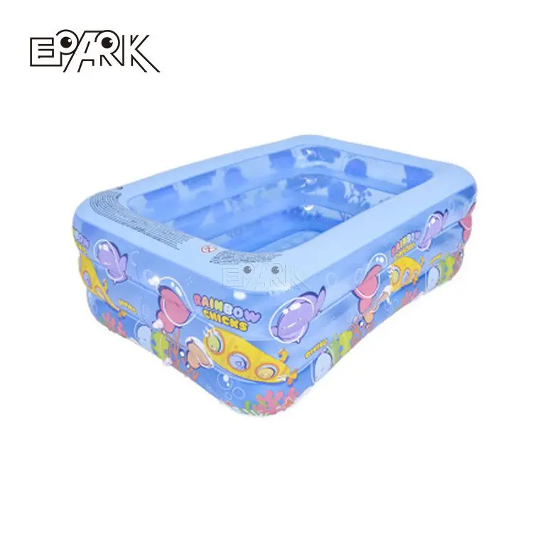 

10Ft X 30In Inflatable Above Ground Pools Swimming Outdoor Indoor Popular Design Rectangular 130Cm Small Inflatable Kiddie Pool, Customized color