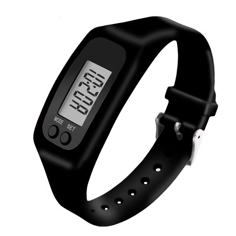 

Factory price custom logo sport wrist pedometer electronic bracelet watches for running, Colourful