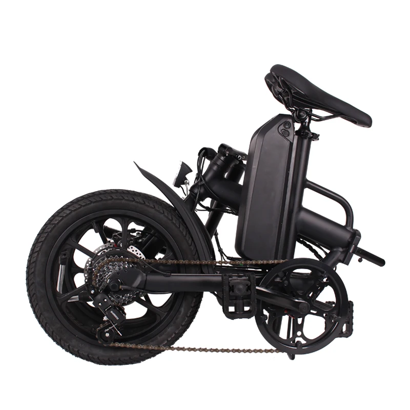 

16inch mini ebike 250W 13AH folding electric bicycle 6 speed city bike with CE certificate