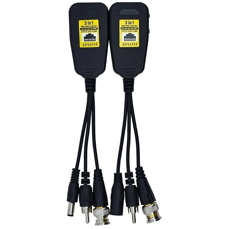 
Three levels of lightning protection audio power video balun to cctv camera and dvr  (62385417782)