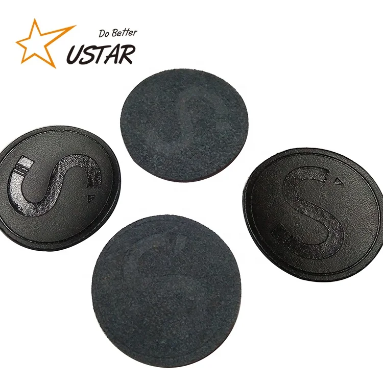 
Custom Personalized embossed Logo Jeans Genuine Leather Patch/Leather Label And Tags For Garment 