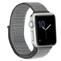 

Quick Release Woven Fabric Nylon Bracelet Loop Hook Strap For iWatch Sports