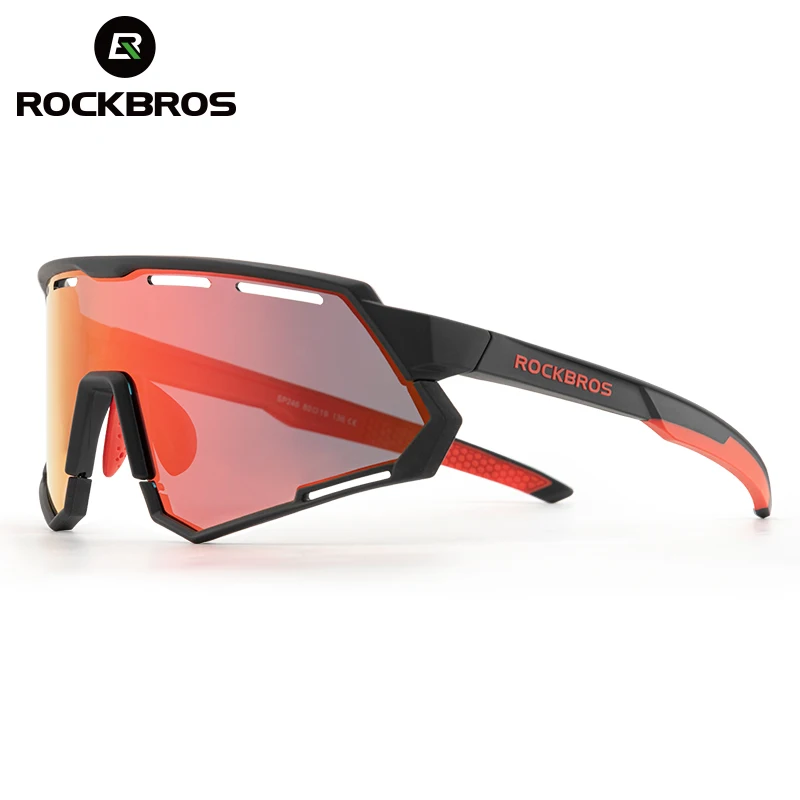 

ROCKBROS Polarized Sunglasses Cycling Glasses Photochromic Windproof Sports Cycle Sunglasses