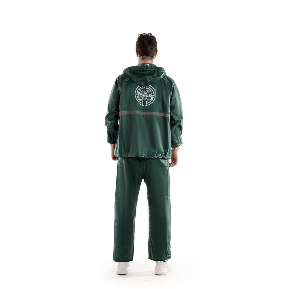 

High quality waterproof rain coat with reflective tape personalized work rain suit rain jacket, 3 colors