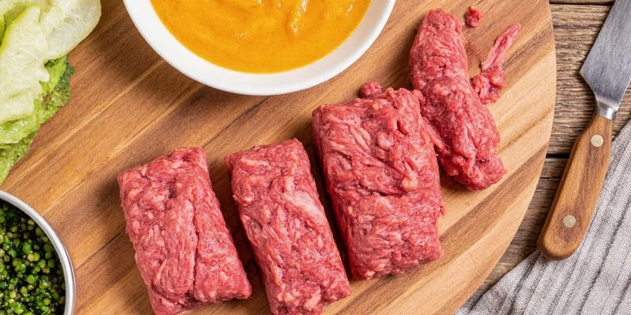 Coffee and chili seasoned ground beef