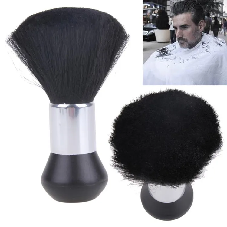 

Salon Neck Duster Barber Hair Removal Cruelty Free Stand Up Base Brush, Black