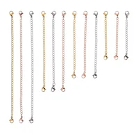 

Stainless Steel silver Necklaces extender chain gold necklace jewelry set rose gold extenders