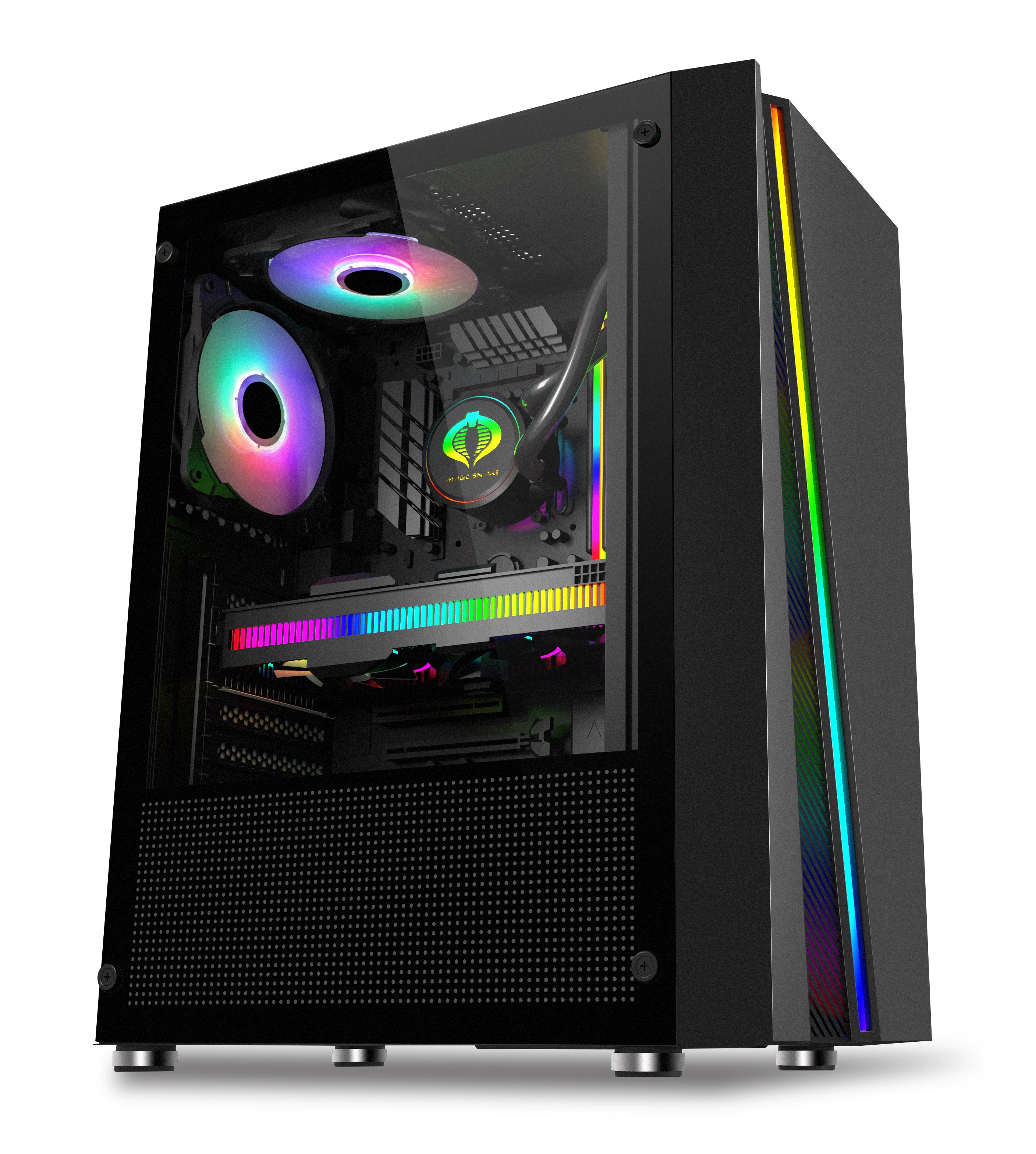 

2021 hot selling bitcoin use computer ATX gaming gamer pc case for wholesale