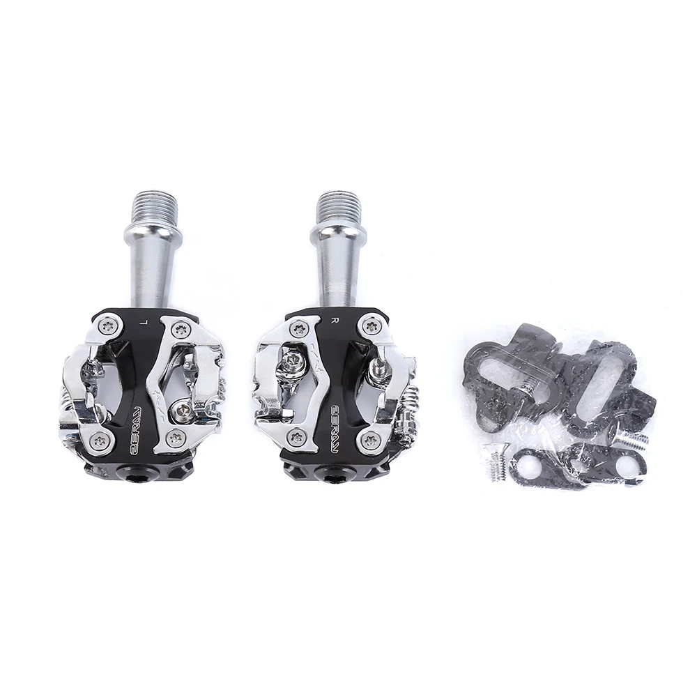 

MTB Pedals with Cleat ZP-108S Compatible with SPD Structre Aluminum Doubleside Multifunction Mountain Bicycle Pedal