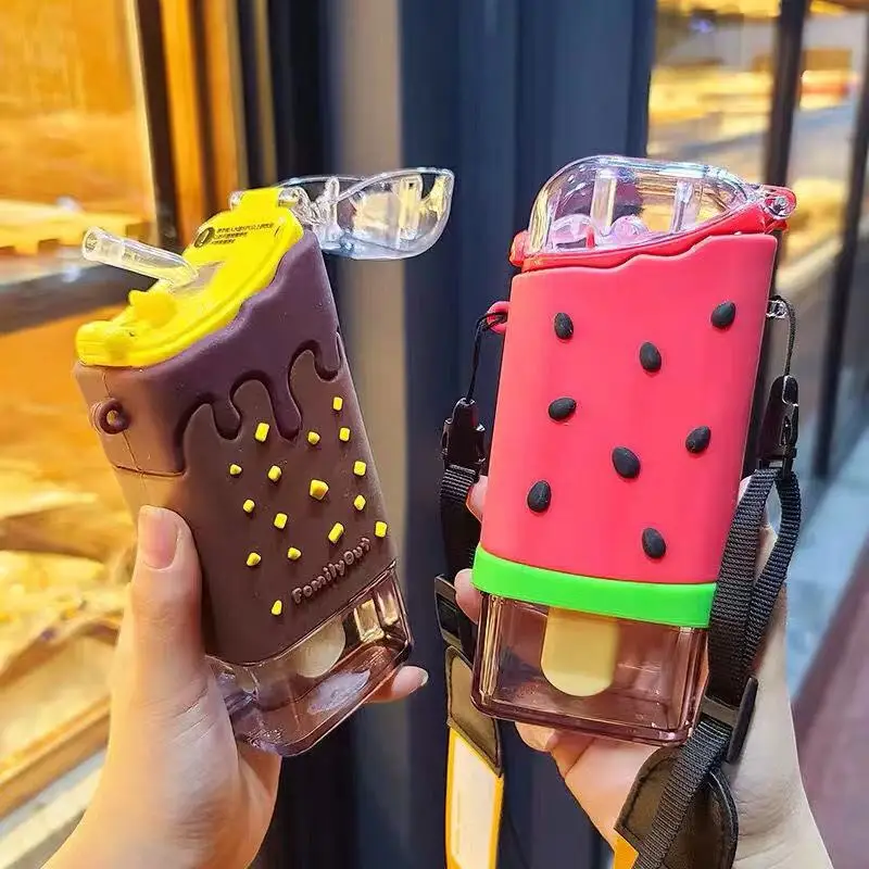 

Designer ICE Cream Drinking Purse Popsicle Water Bottle Purse Crossbody Bag Cute Drink Popsicles Purse cup