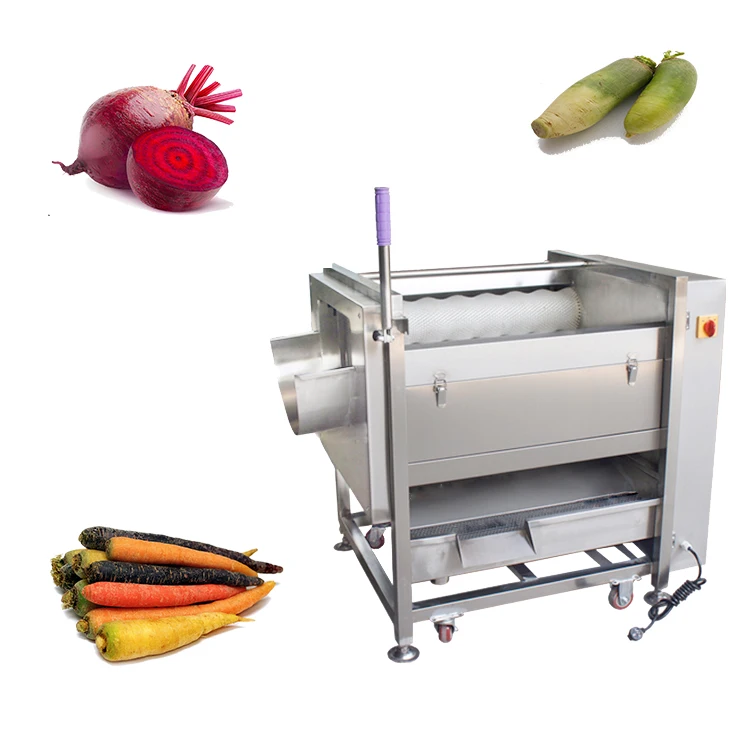 Industrial Automatic Red Radish Lotus Root Vegetable Potato Brush Washing Machine   #Ghana WT/8613824555378