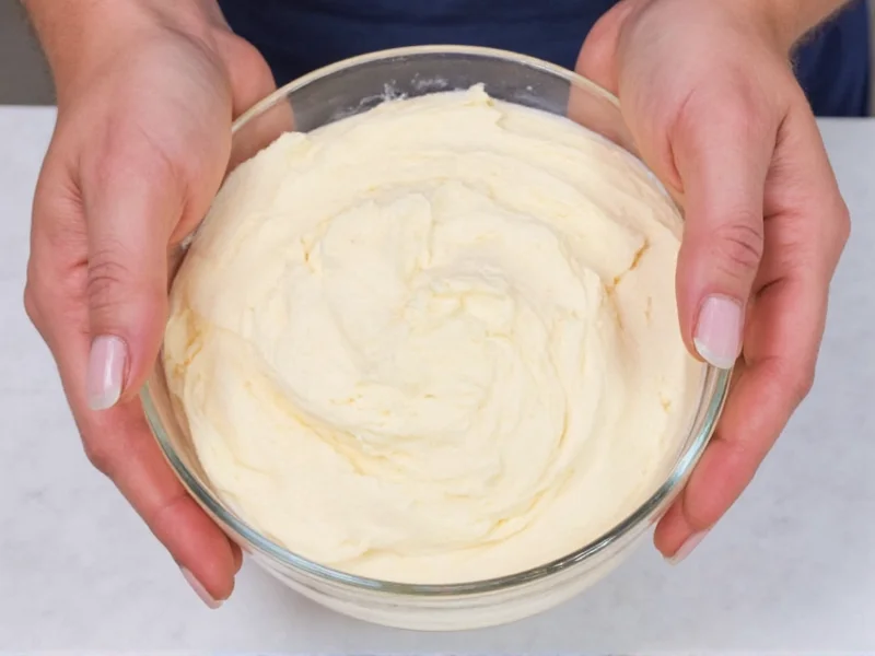 Perfect buttercream texture demonstration