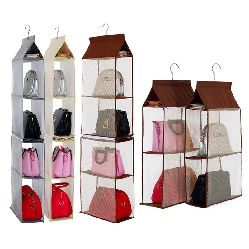 

Handbag Hanging Holder Organizer Backpack Storage Bags Closet Door Back Shoe Bag Rack Hangers Home Organization Supplies, Multi color