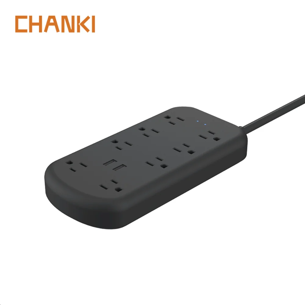 8 voies Prise de COURANT ALTERNATIF de type C de Protection Contre Les Surtensions Prise D'extension Bande De Puissance avec le Chargeur D'USB - ANKUX Tech Co., Ltd