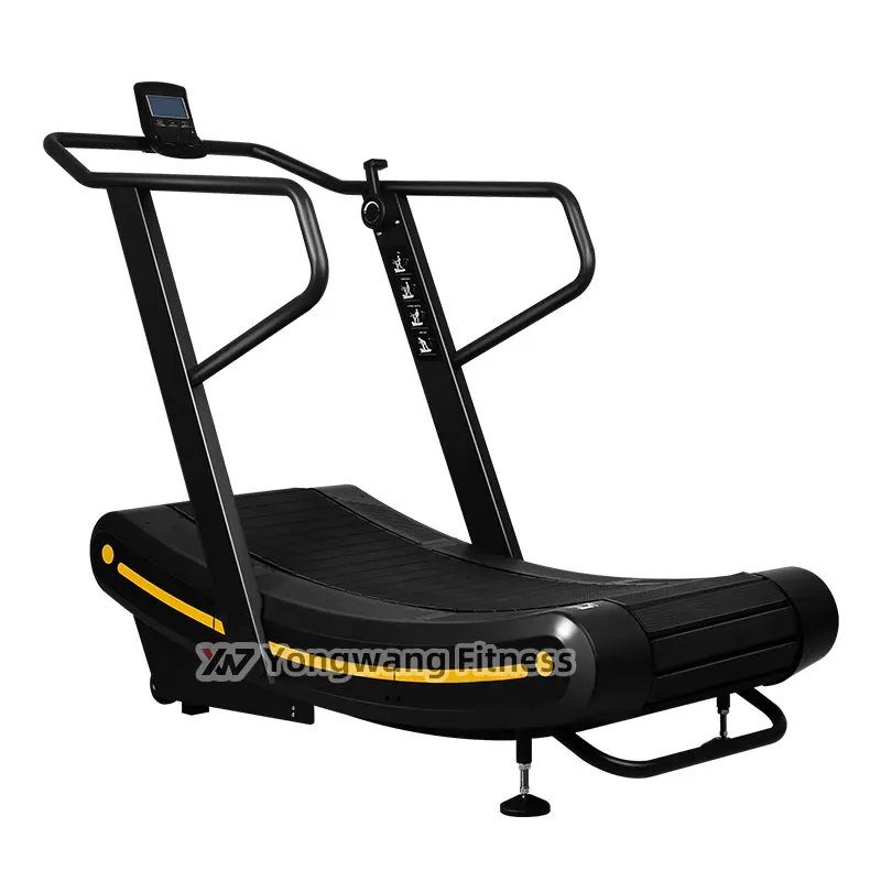 

Shandong new design commercial no power curved treadmill