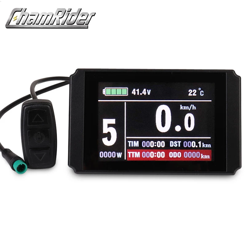 

FreeShipping Ebike 24V 36V 48V Display Intelligent Waterppopf Plug KT LCD8H Control Panel Electric Bicycle Bike Parts controller