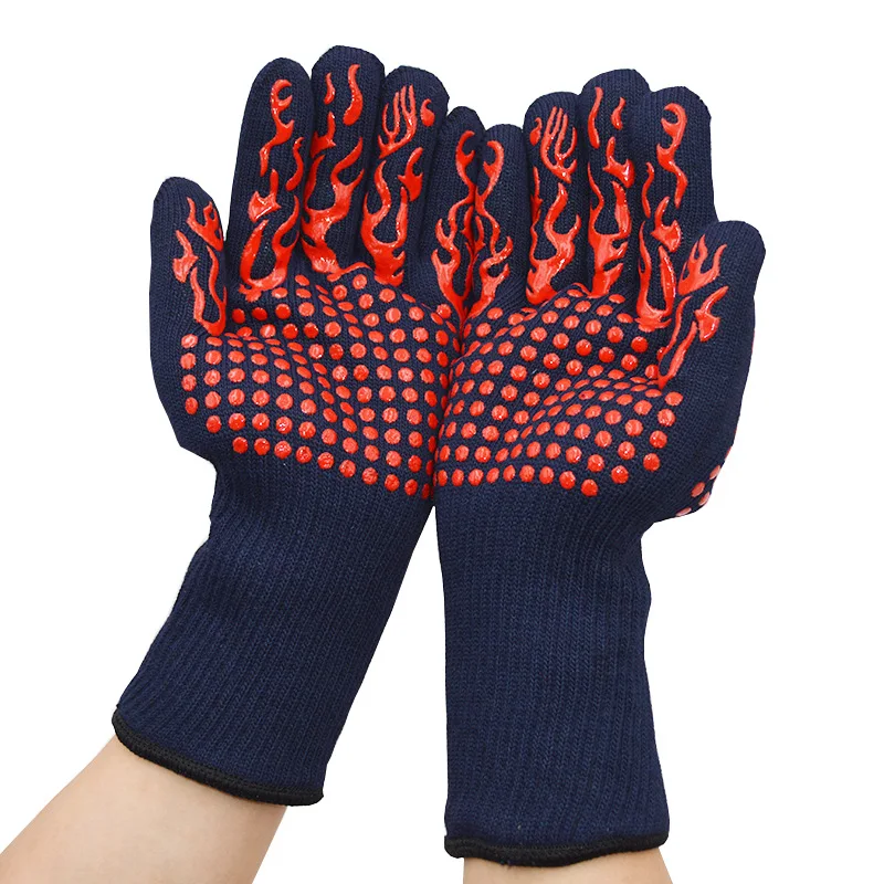 

Aramid Barbecue Oven Glove Handschuhe 932F Extreme Heat Resistant Glove Grill BBQ Glove for Cooking Baking