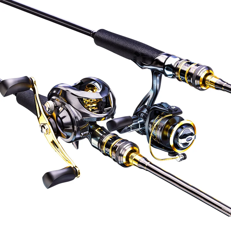 

CWSACR02 High Quality Fishing Rod Carbon casting Top Ocean 1.8M/2.1M/2.4M/2.7M Rod Reel Combo