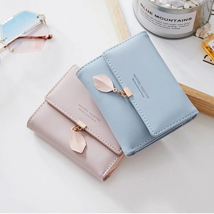 

2021 designer ladies small cute wallets for women portefeuille femme