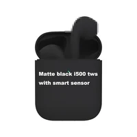 

2020 new arrivals i200 tws i500 tws pro matte black wireless earbuds with rename and GPS blackpods