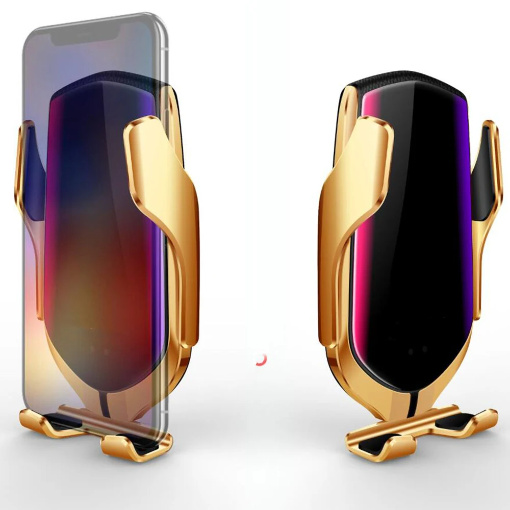 

Dropshipping Automatic Clamping 10W Car Wireless Charger For iPhone Xs Huawei LG Infrared Induction Qi Wireless Charger Car