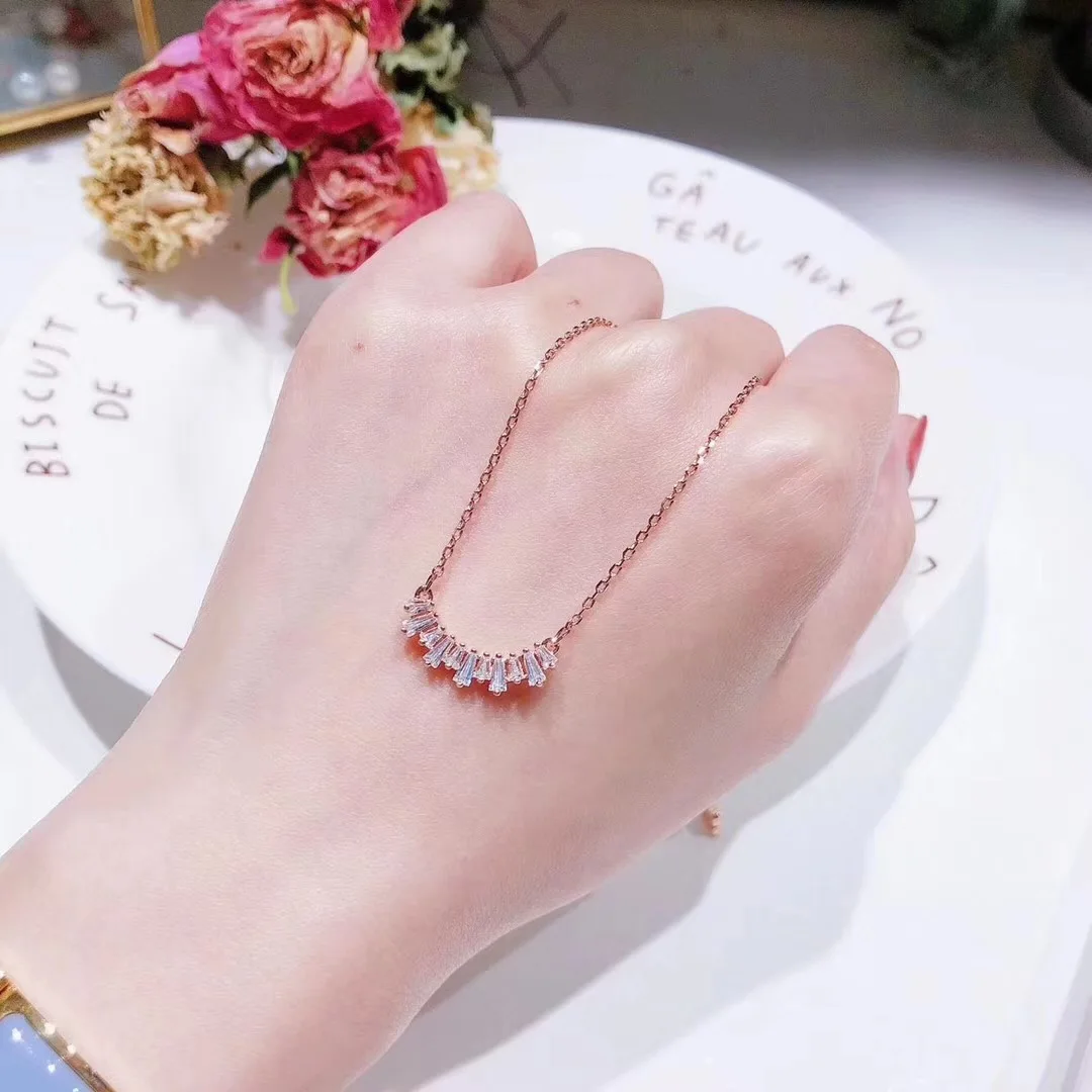 

JuHU Women Clavicle Chain Necklace Warm Sunlight Pendant, Rose gold
