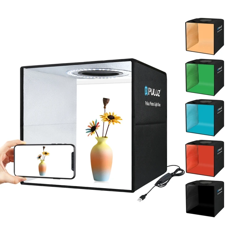 

OEM PULUZ 30cm Photo Studio Accessories Folding High 97 CRI Light Box Photography Photo Studio Light Box