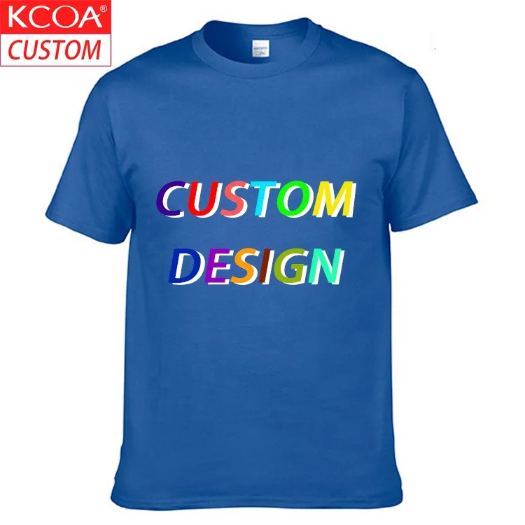 

2020 KCOA OEM Sport No Brand Plus Size Summer Soft Men Cotton Custom Logo T Shirt