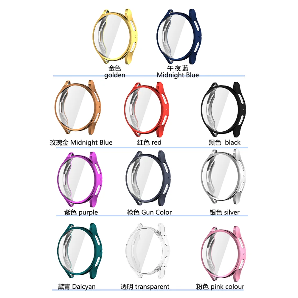 

Free shipping Screen Protector Case Compatible for Samsung Galaxy Watch 6 Classic 40mm 44mm Soft TPU Bumper Case Cover