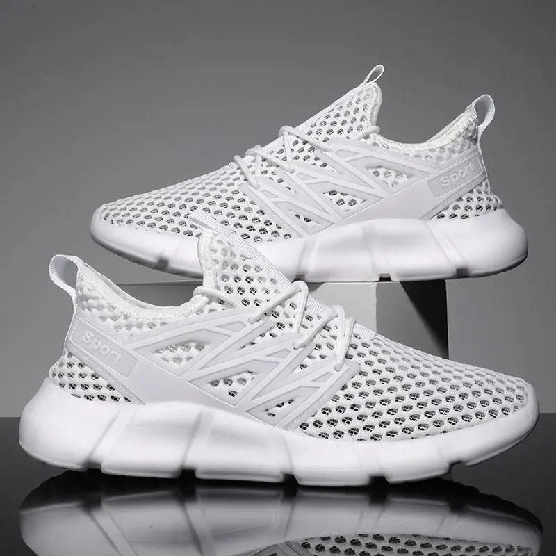 

Red Breathable Sneakers Big Size Men 1 Pair New Fashion Style Casual Durable Sports Shoes Latest Custom Quality 2021